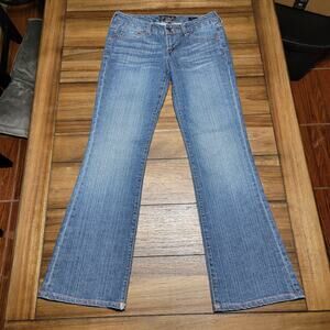Seven7 Medium Wash Flare Denim Jeans - Size 27